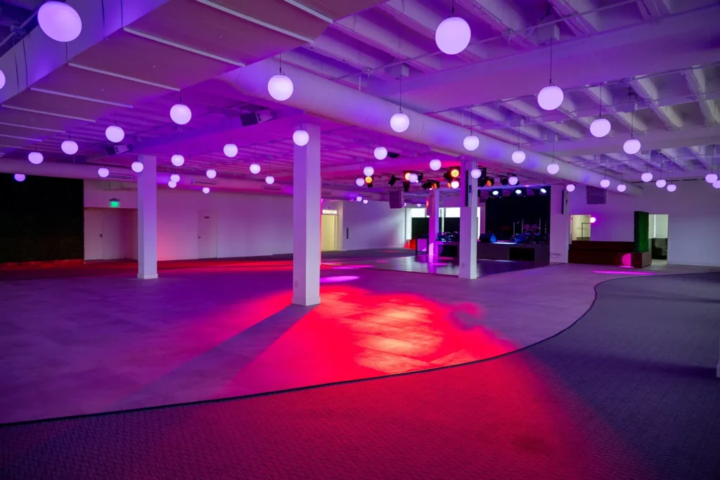 Spacious interior of Imagen Venues Dallas for events